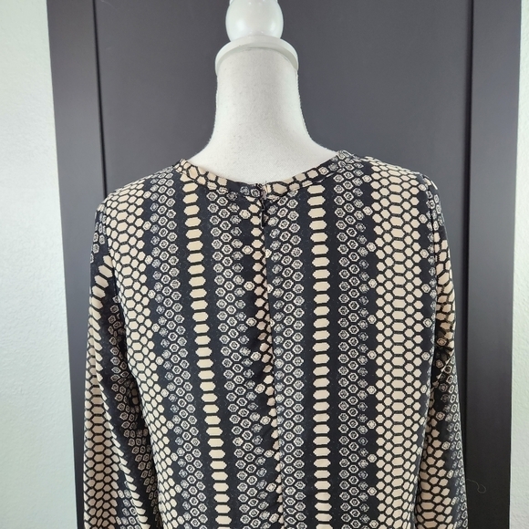 Olivaceous Long Sleeve Black /White Striped Sheath Dress Size M - Picture 6 of 9